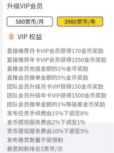 赏金榜升级VIP会员